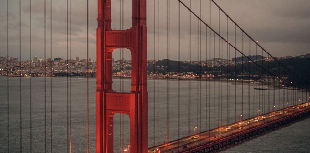 San Francisco Golden Gate atardecer