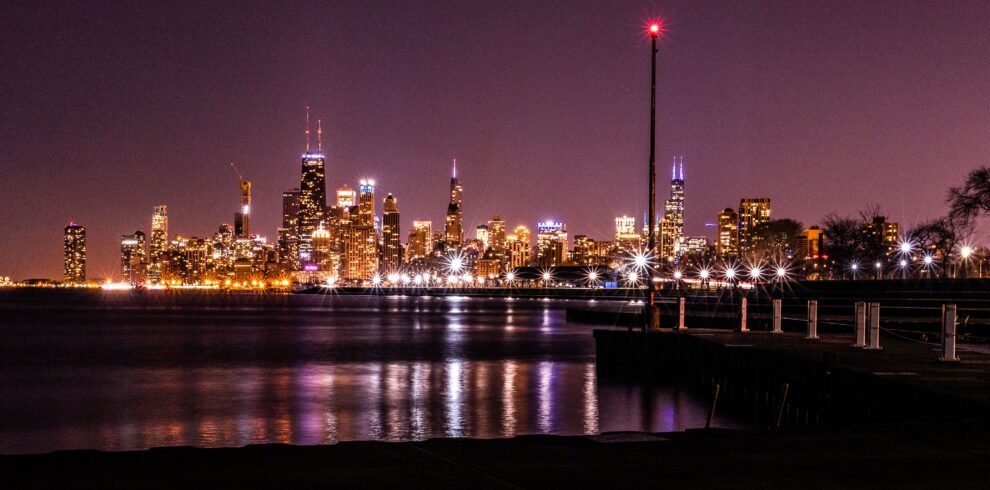 Chicago skyline noche